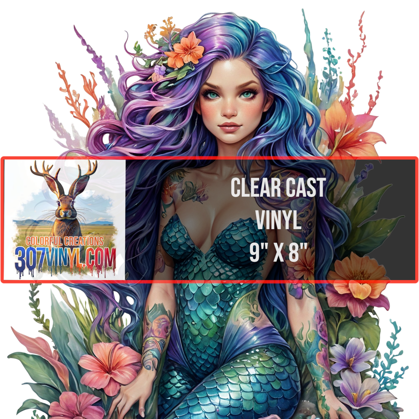 Mermaid Clear Cast Vinyl 0201