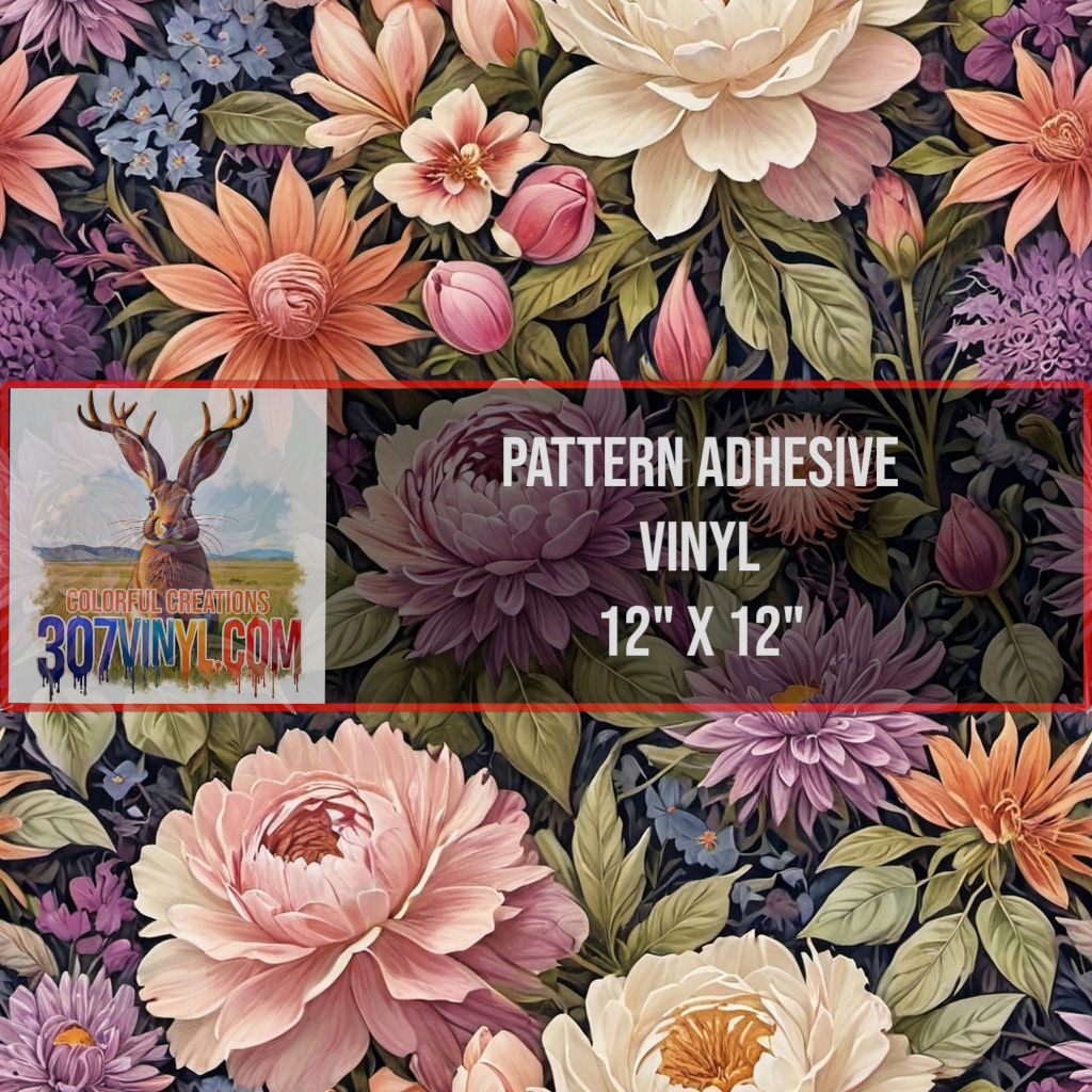 Pastel Floral Pattern Vinyl