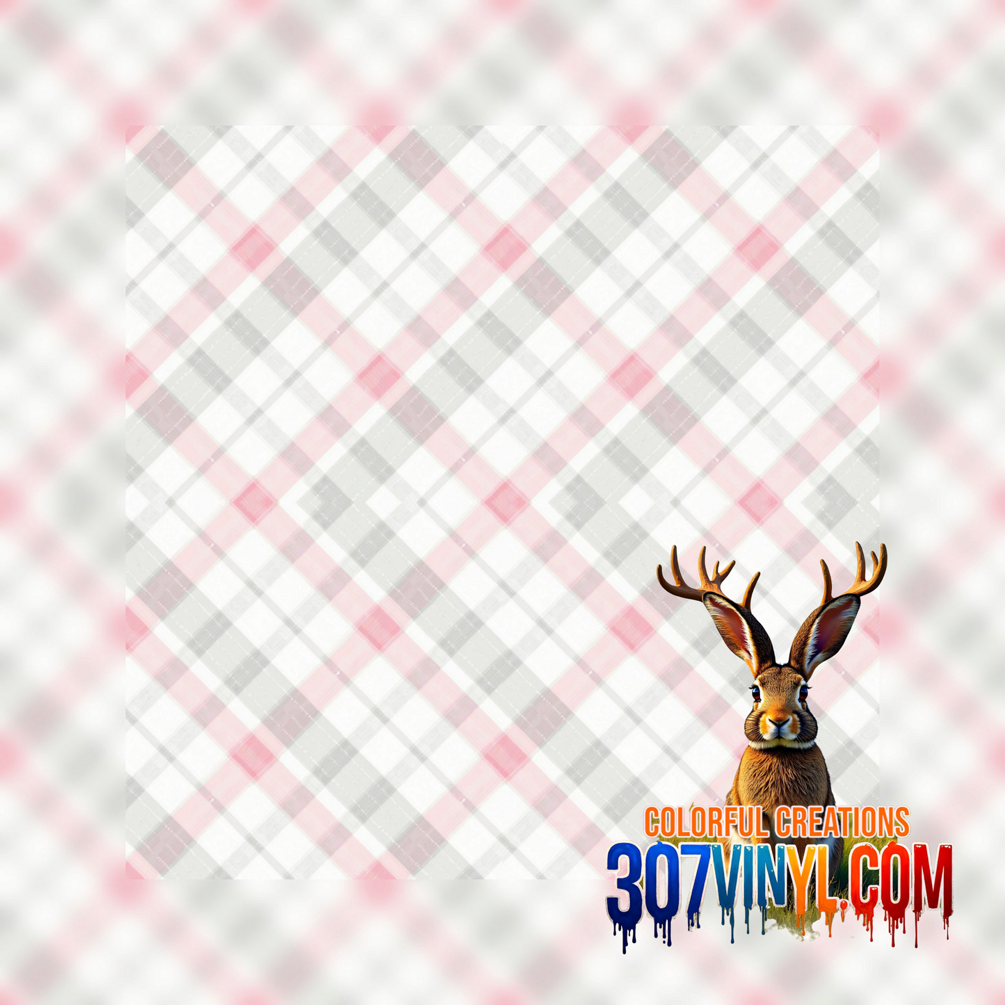 Pink Plaid Pattern Vinyl