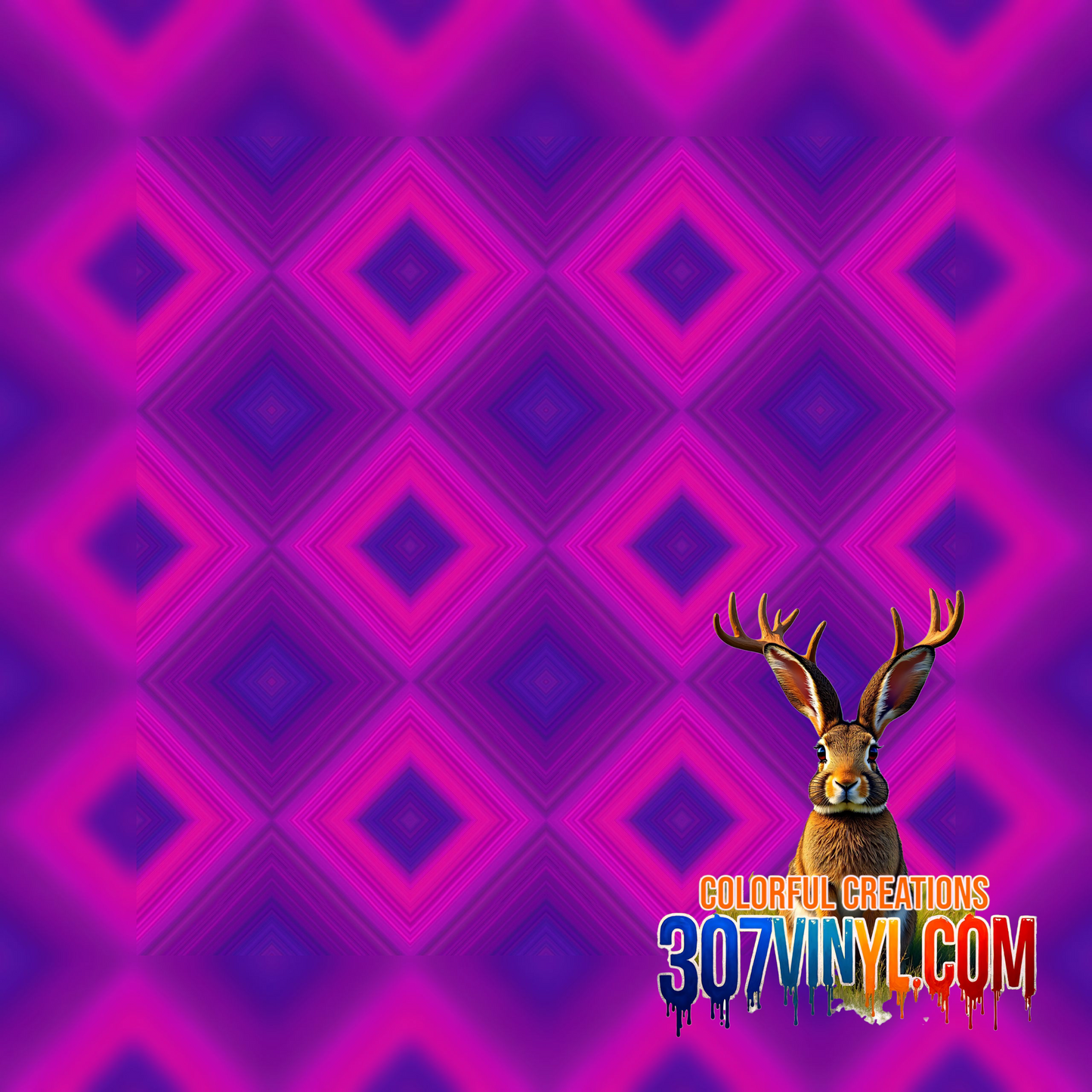Hot Pink Geometrics 4 Pack Pattern Vinyl