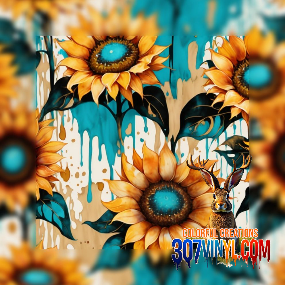 Sunflower 4 Pack Pattern Vinyl