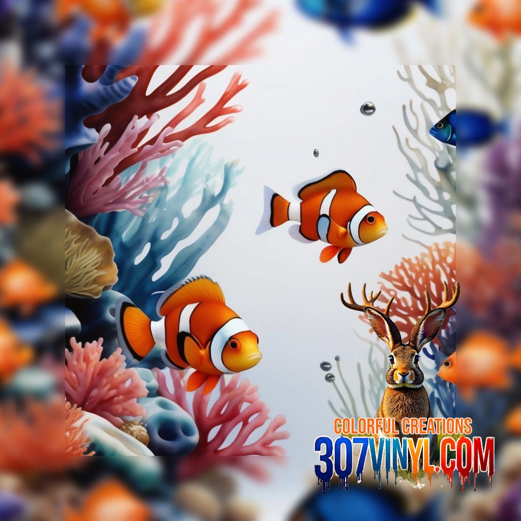 Ocean Blue 4 Pack Pattern Vinyl