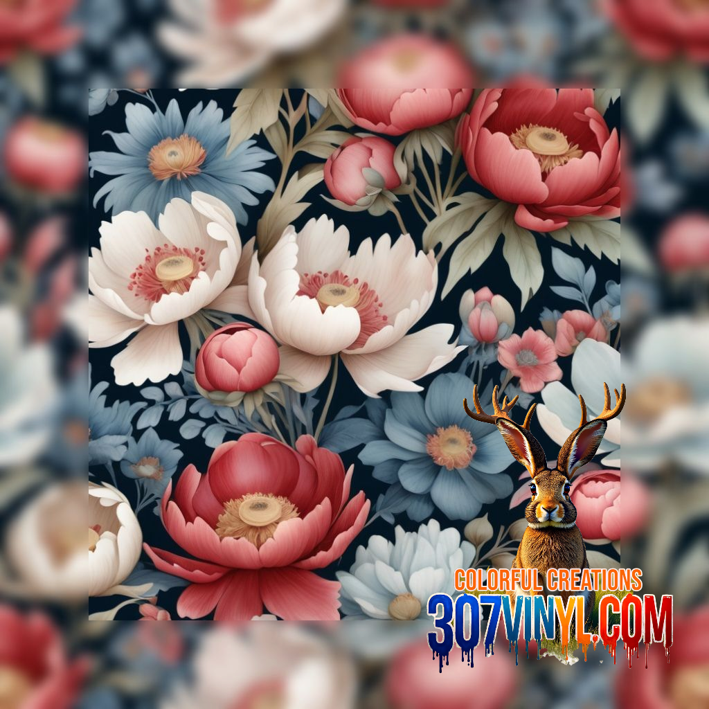 Floral 4 Pack Pattern Vinyl