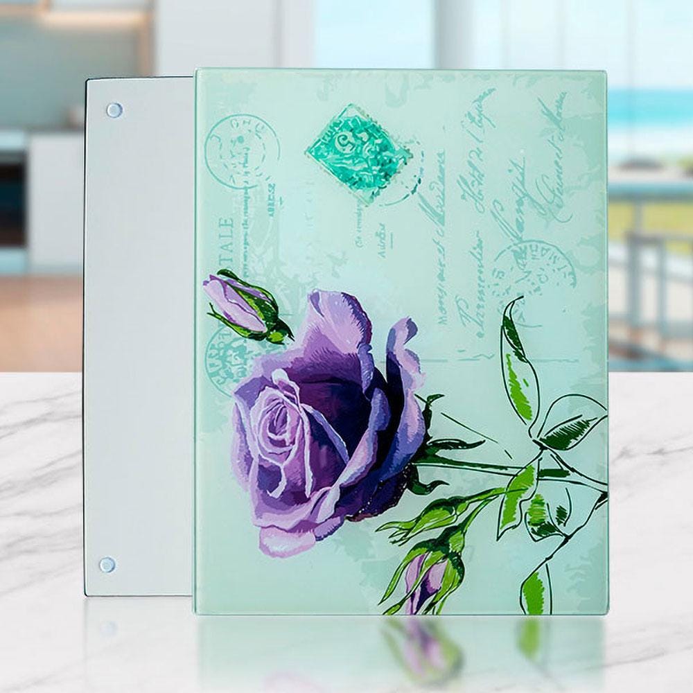 BOHO SKULL Tempered Glass Cutting Board