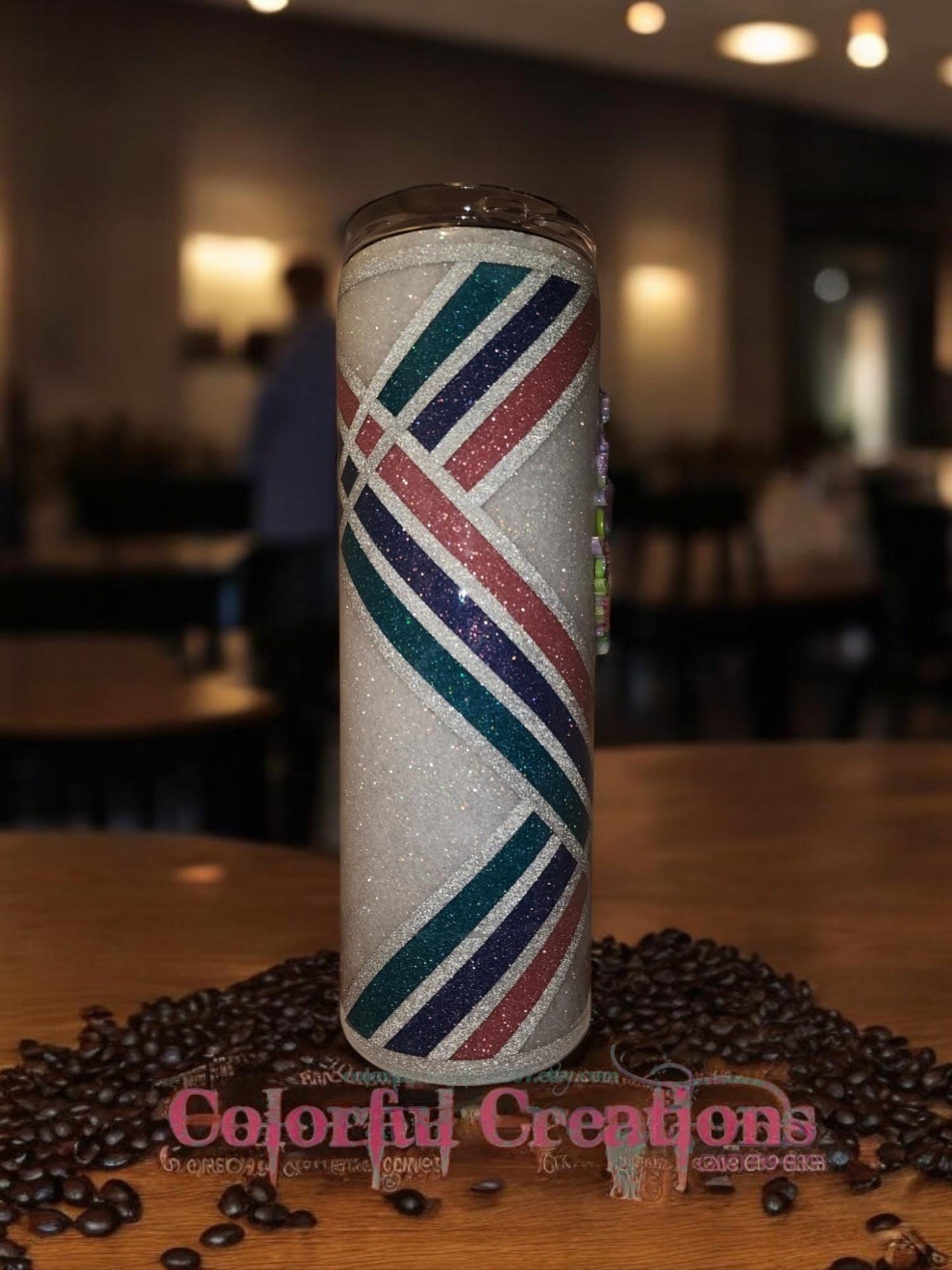 30oz 3D Dragonfly Glitter Tumbler WYSIWYG