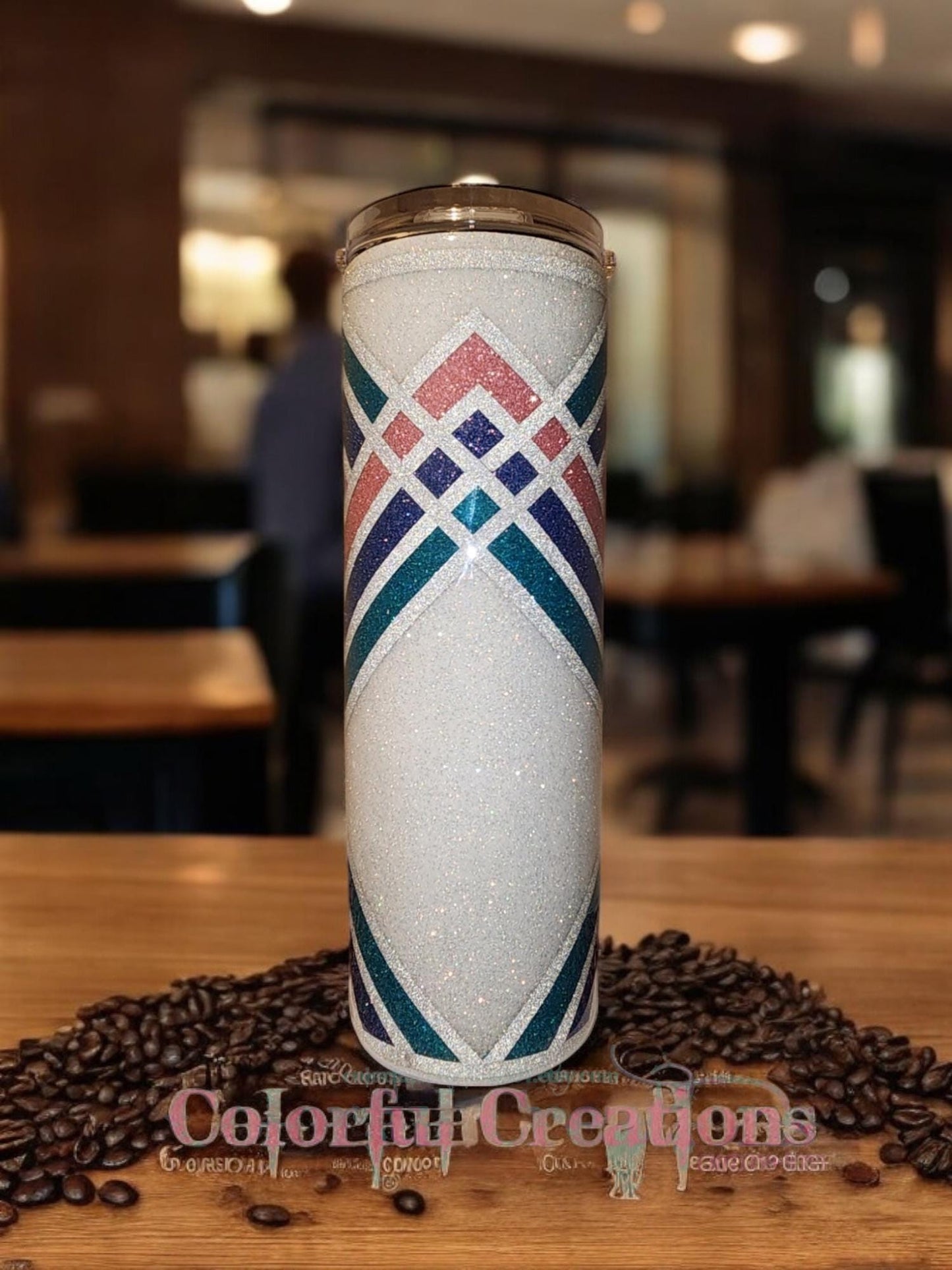 30oz 3D Dragonfly Glitter Tumbler WYSIWYG