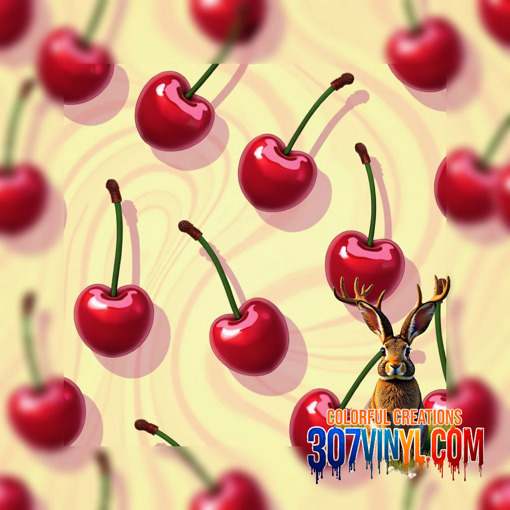 Cherry Swirl Pattern Vinyl