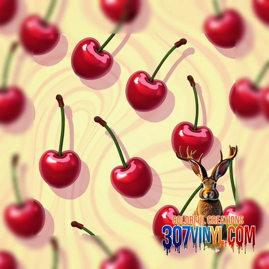 Cherry Swirl Pattern Vinyl