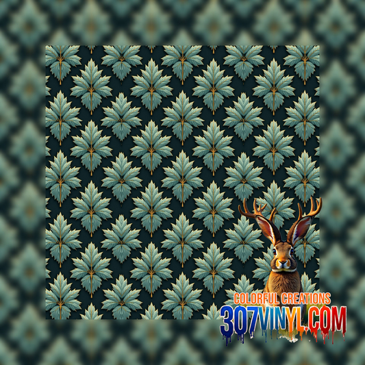 Leaf Print Pattern Vinyl