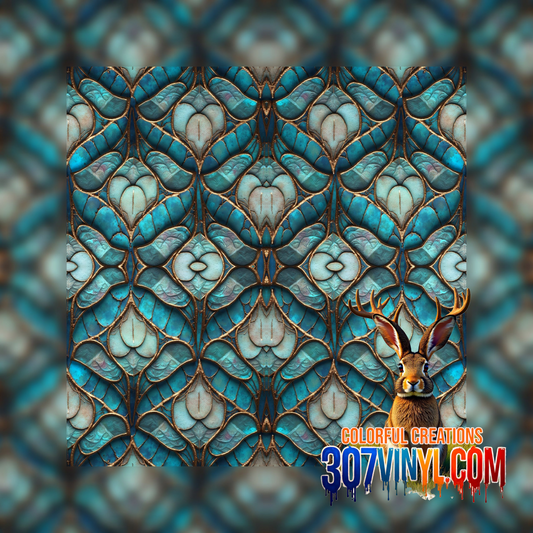 Vintage Leaf Pattern Vinyl