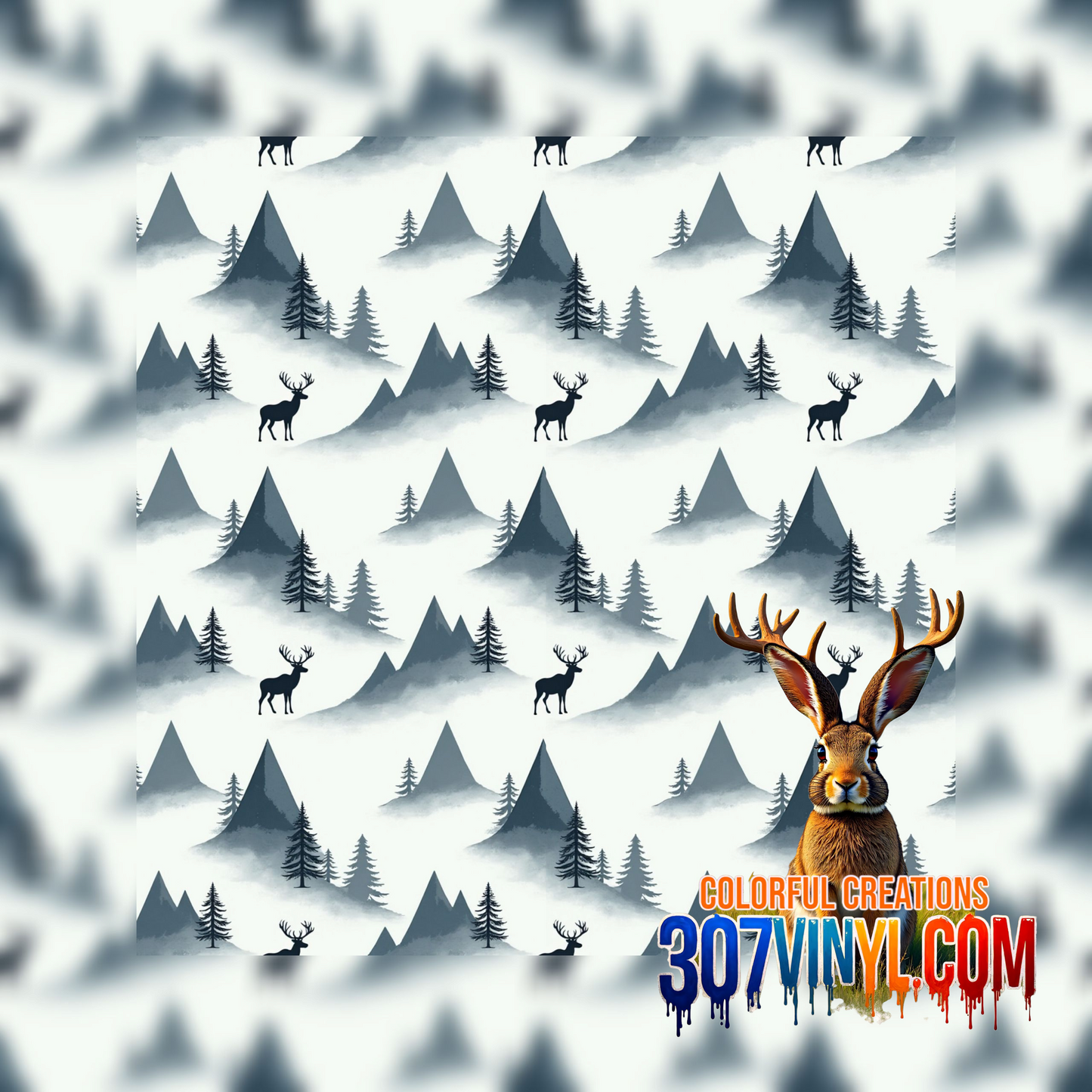 Woodland Winter Pattern Vinyl