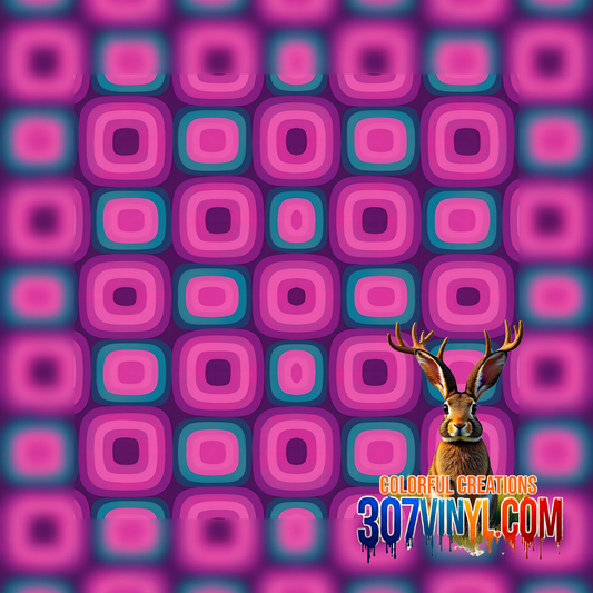 Geometric Pink Pattern Vinyl
