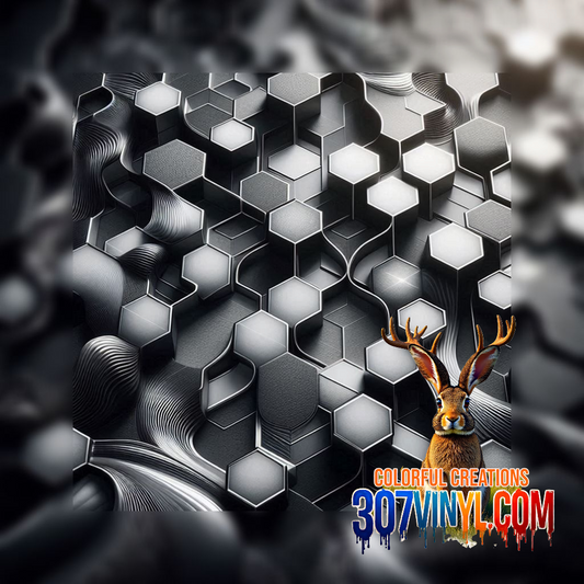 Geometric Hex Pattern Vinyl