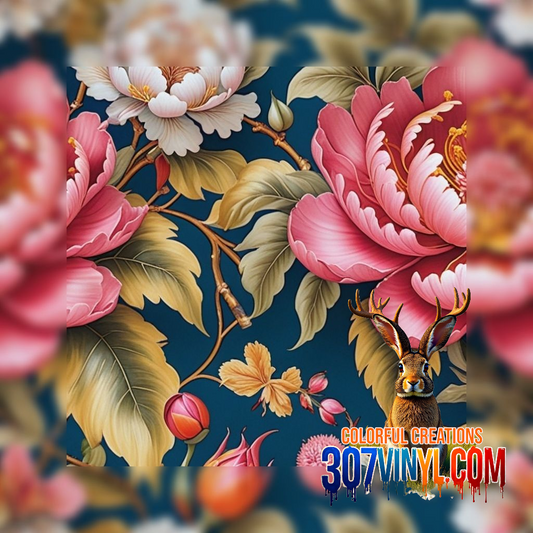 Pink Floral Pattern Vinyl