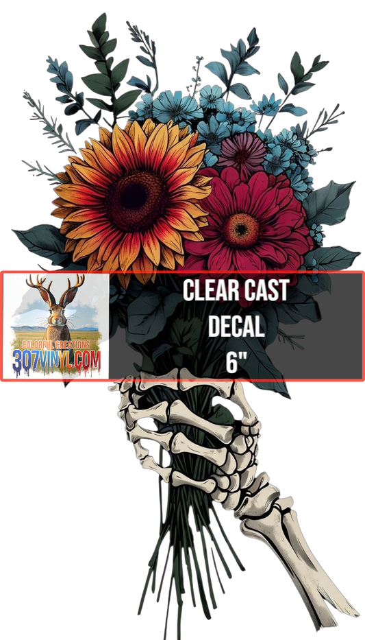 Bones & Bouquet Clear Cast Vinyl