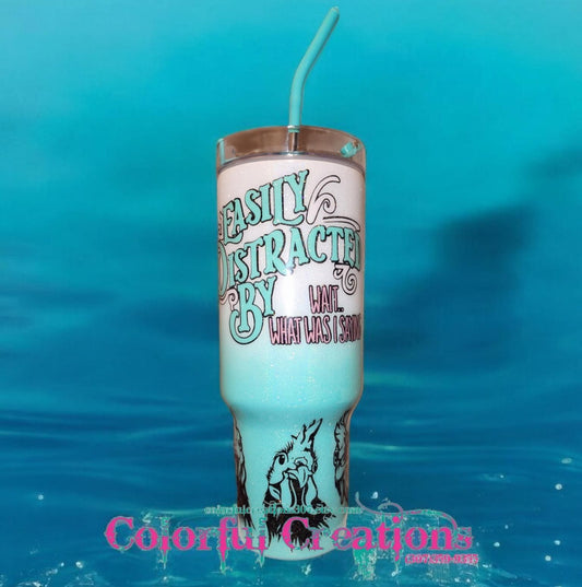 40oz EASILY Distracted Epoxy Tumbler WYSIWYG