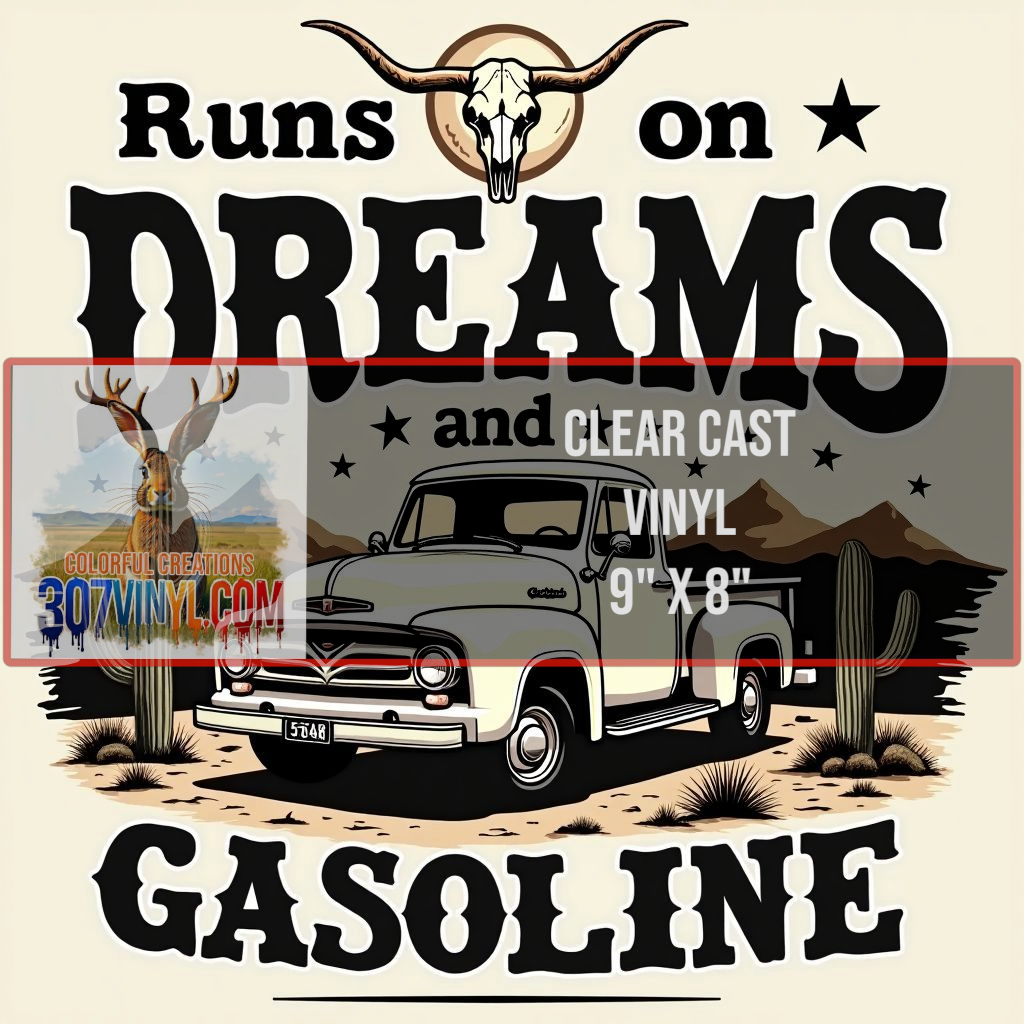 Dreams & Gasoline Clear Cast Vinyl