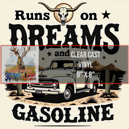 Dreams & Gasoline Clear Cast Vinyl