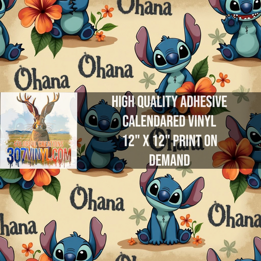 Ohana Pattern Vinyl