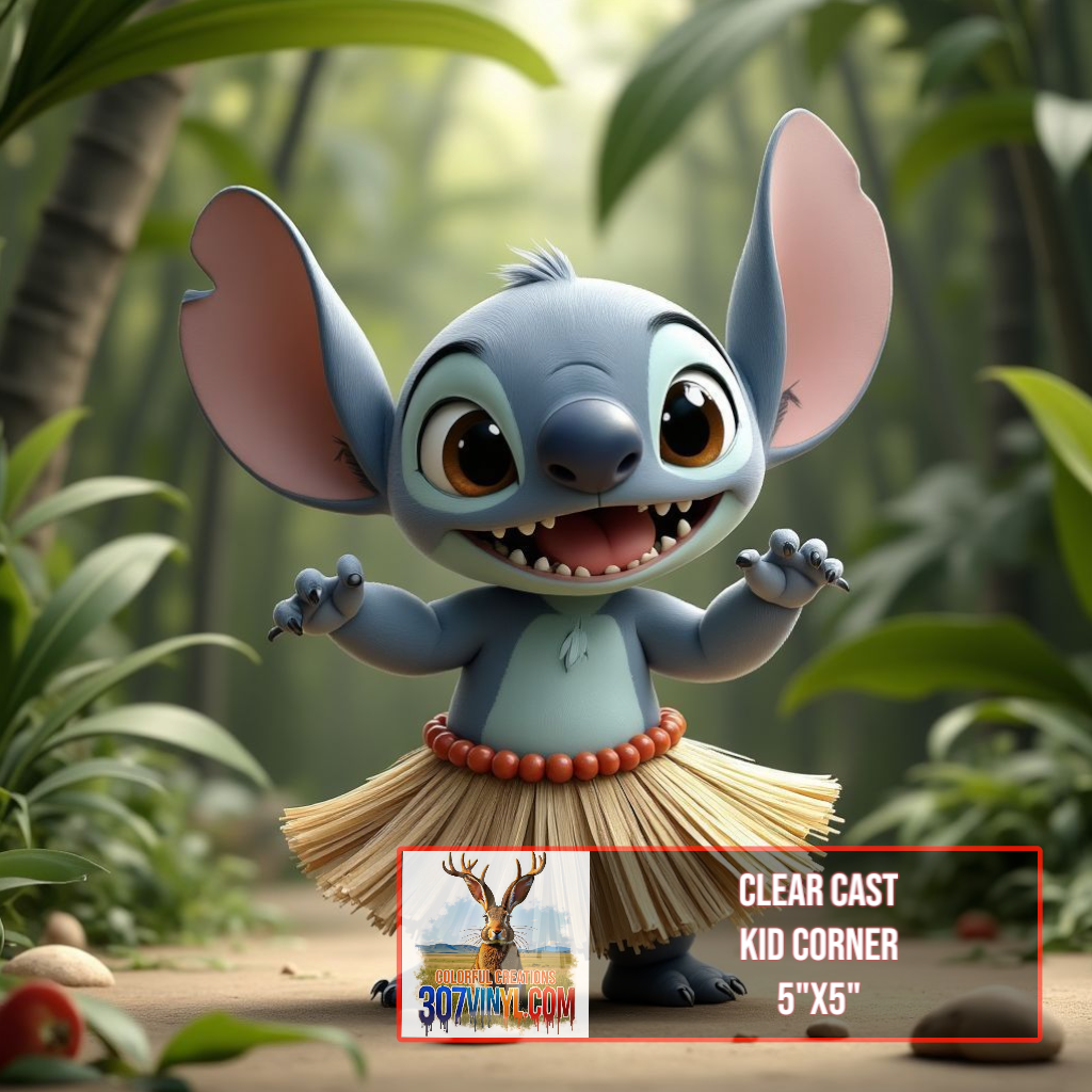 Stitch Kids Corner Clear Cast Vinyl