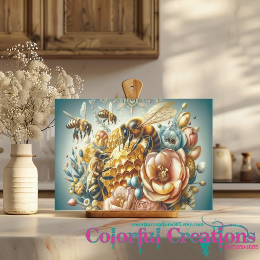 BEE Tempered Glass Cutting Board