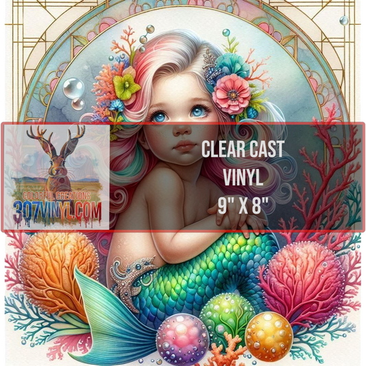 Mermaid Baby Clear Cast Vinyl