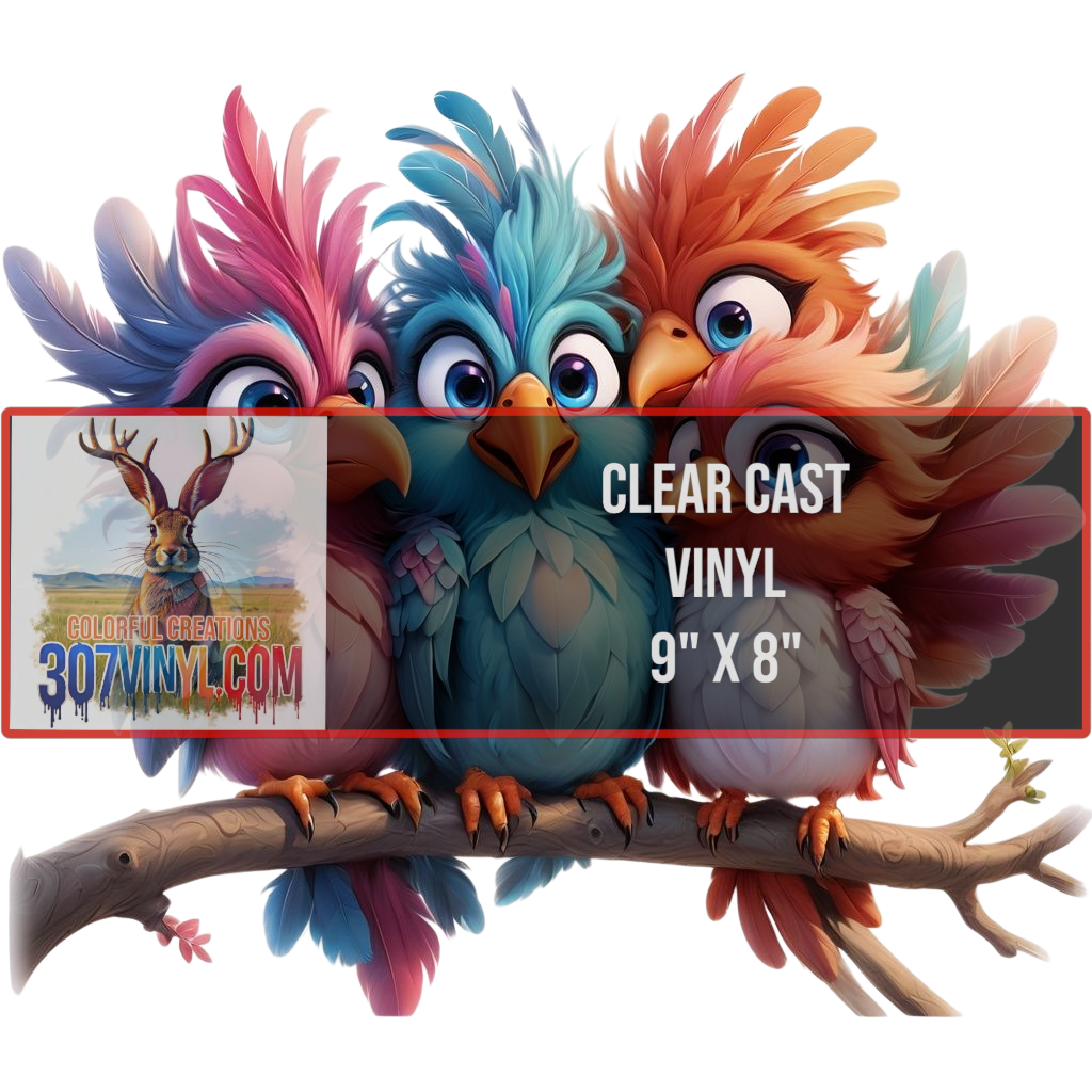 Birdy Friends Clear Cast Vinyl