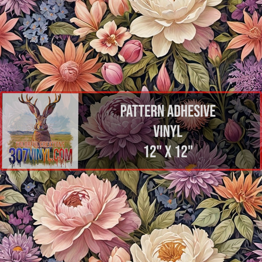 Pastel Floral Pattern Vinyl
