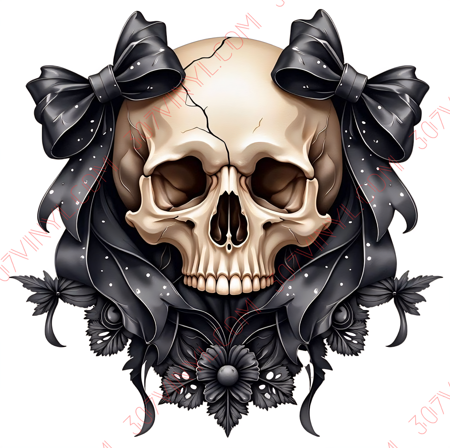 Victorian Skull 4 UV DTF