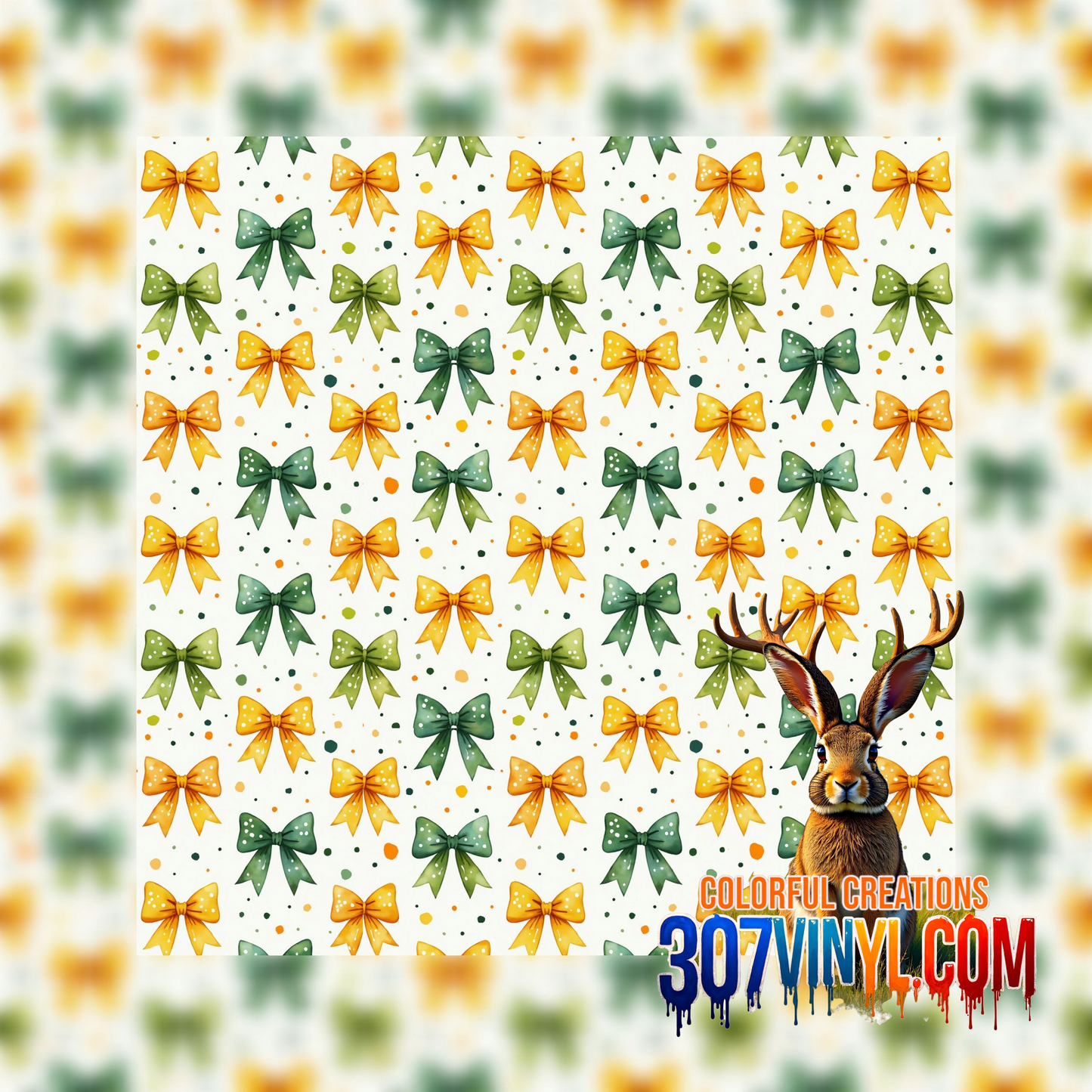 Bows 4 Pack Pattern Vinyl