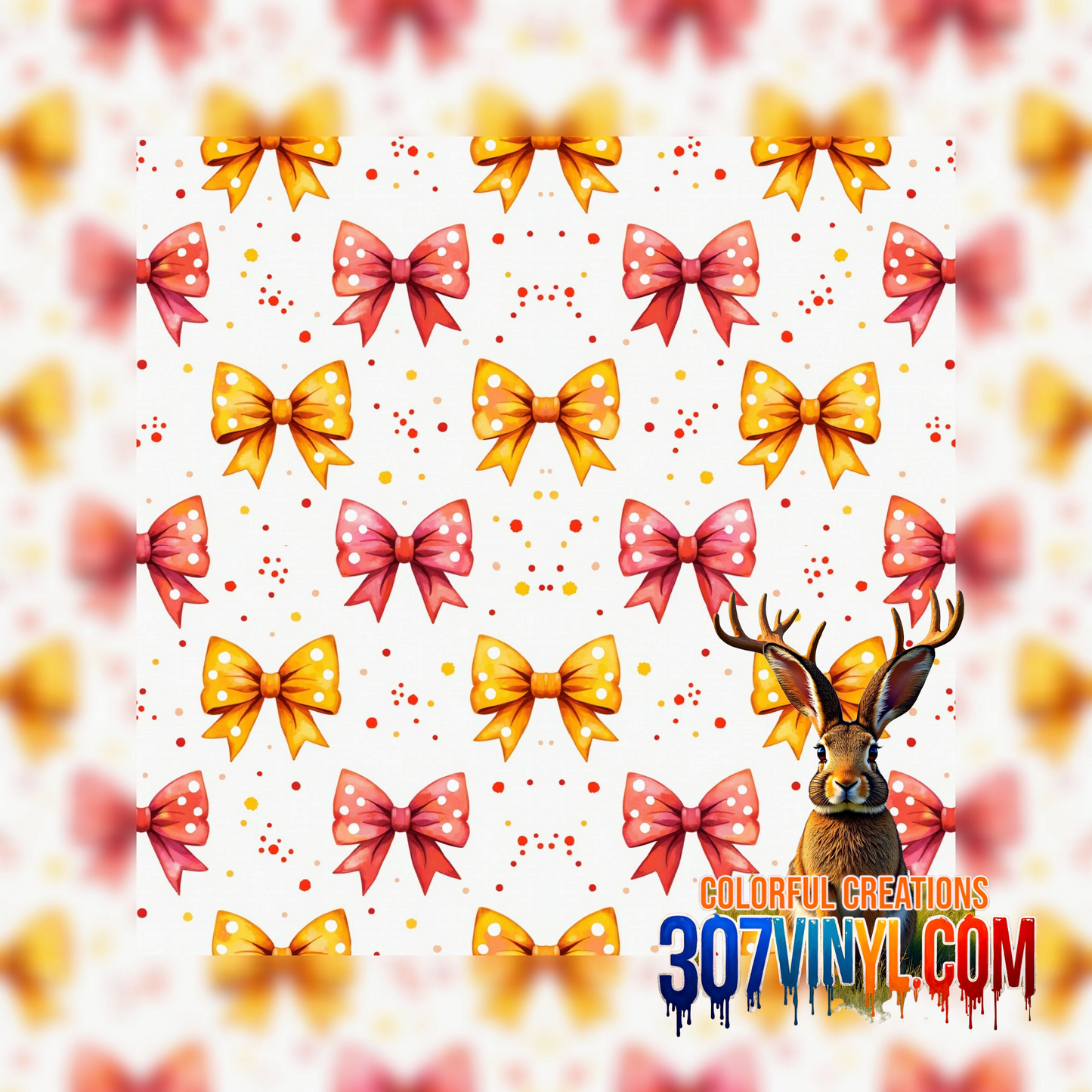 Bows 4 Pack Pattern Vinyl