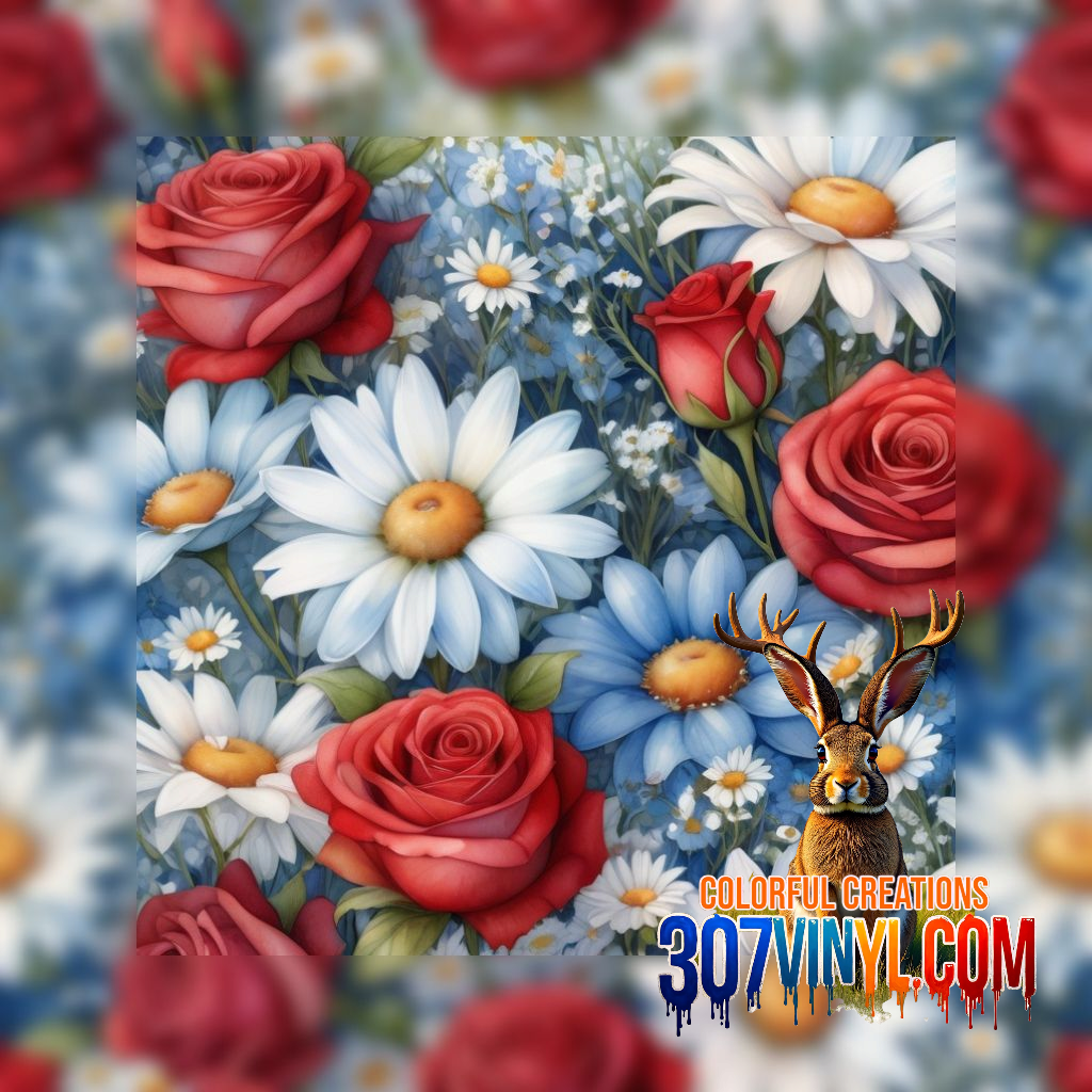 Patriotic 4 Pack Pattern Vinyl