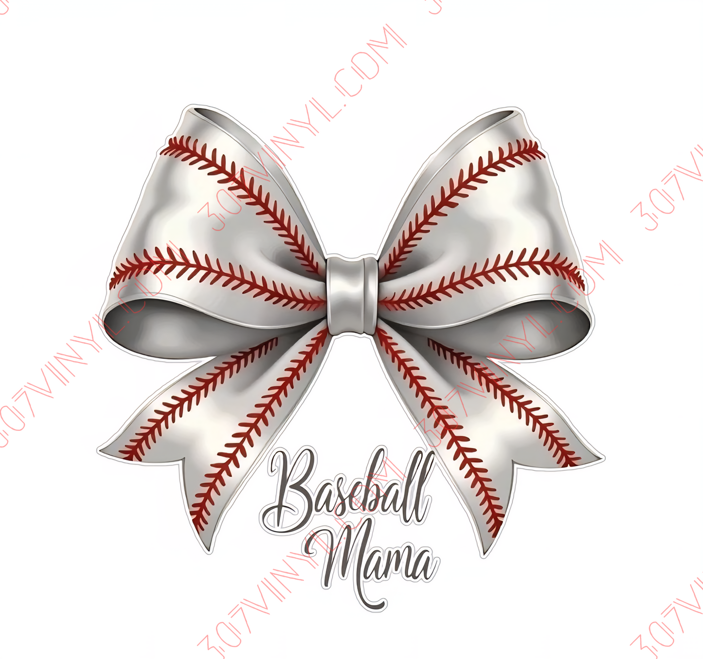 Baseball Mama Bow UV DTF