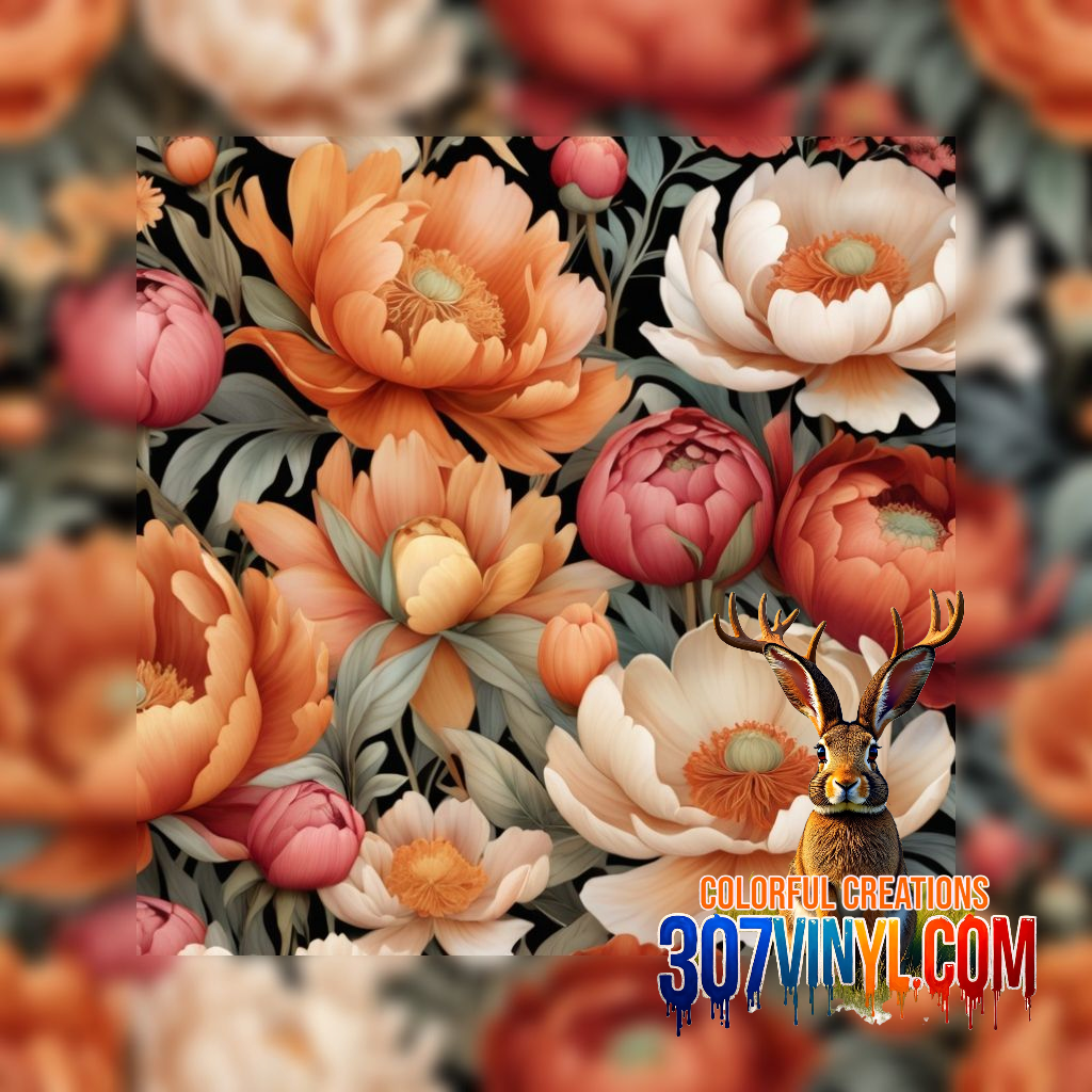 Floral 4 Pack Pattern Vinyl