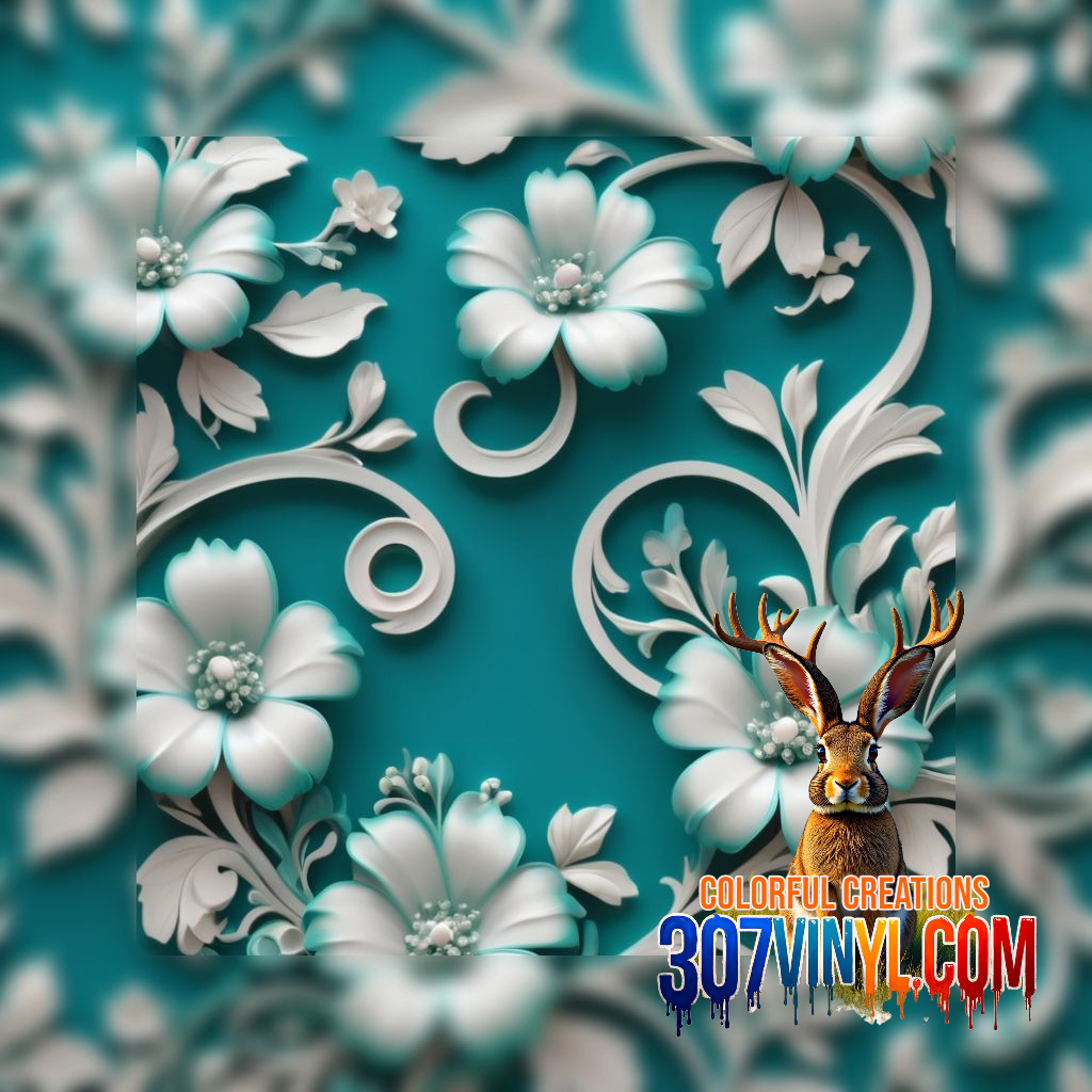 Vintage Floral 4 Pack Pattern Vinyl