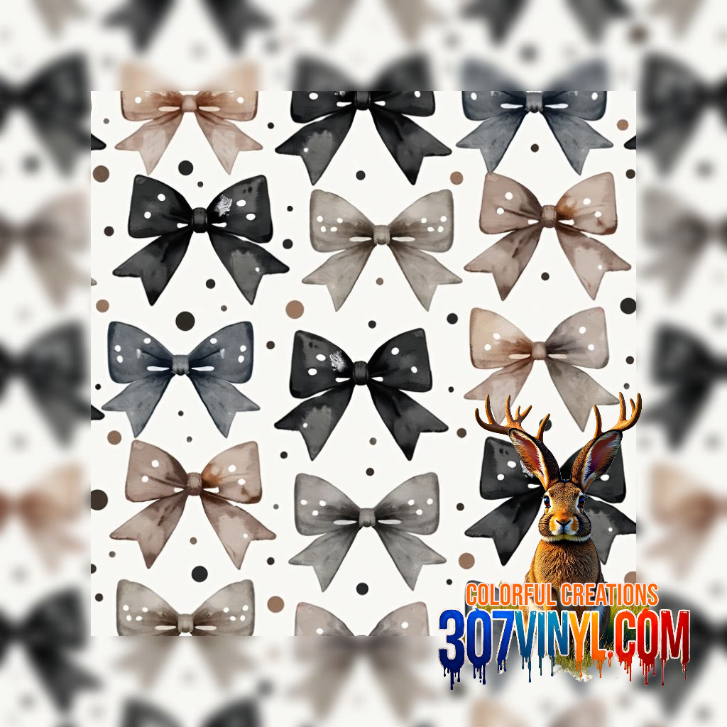 Bows 4 Pack Pattern Vinyl