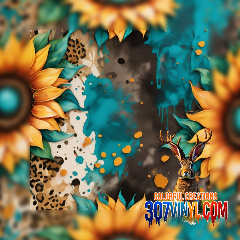 Sunflower 4 Pack Pattern Vinyl