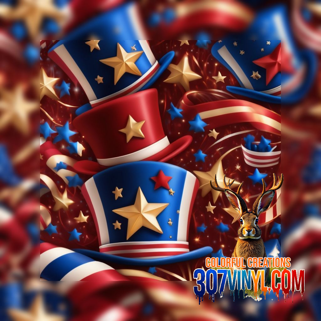 Patriotic 4 Pack Pattern Vinyl