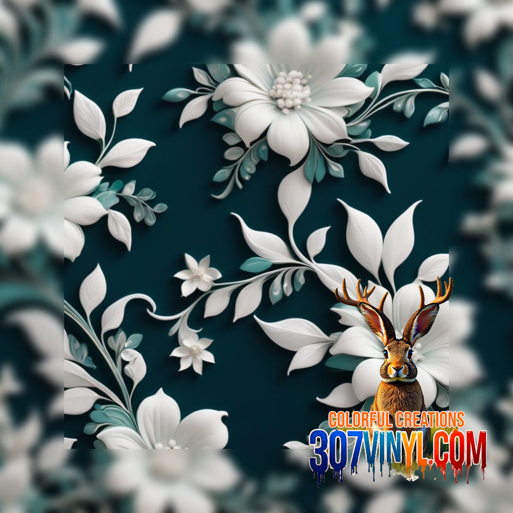 Vintage Floral 4 Pack Pattern Vinyl
