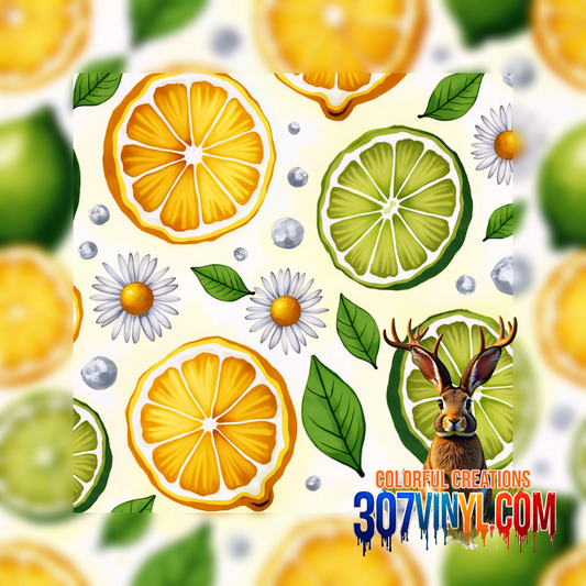 Lemon Lime Pattern Vinyl