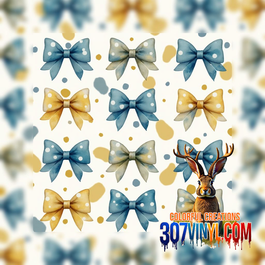 Bows 4 Pack Pattern Vinyl