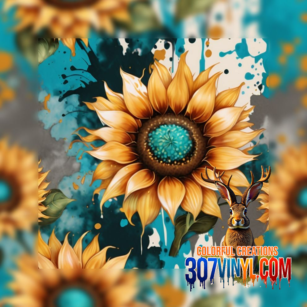 Sunflower 4 Pack Pattern Vinyl