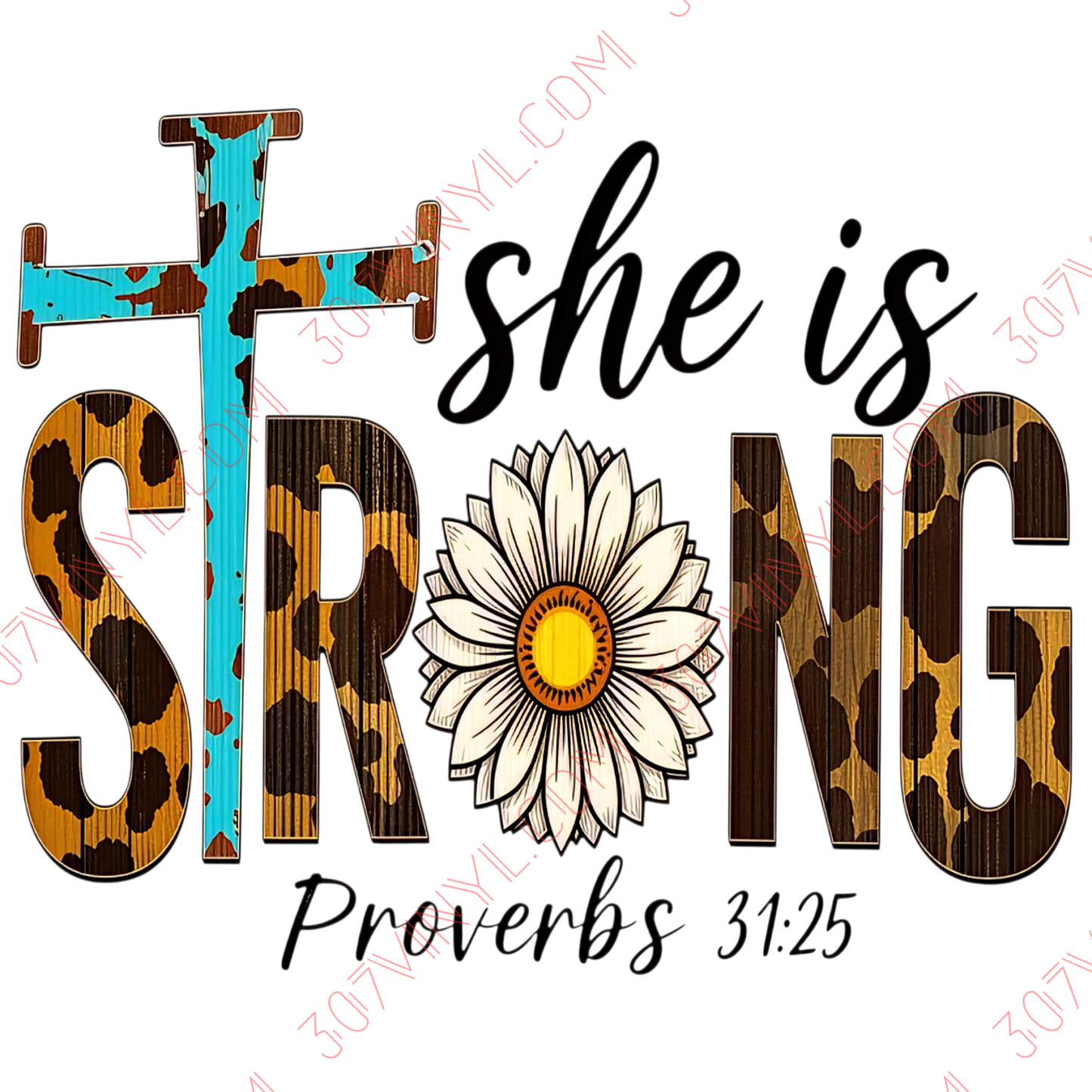 She is Strong UV DTF