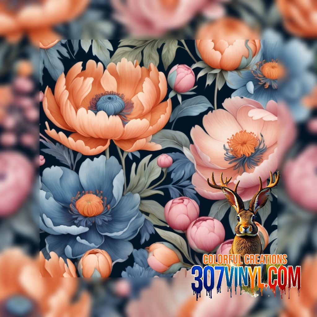 Floral 4 Pack Pattern Vinyl