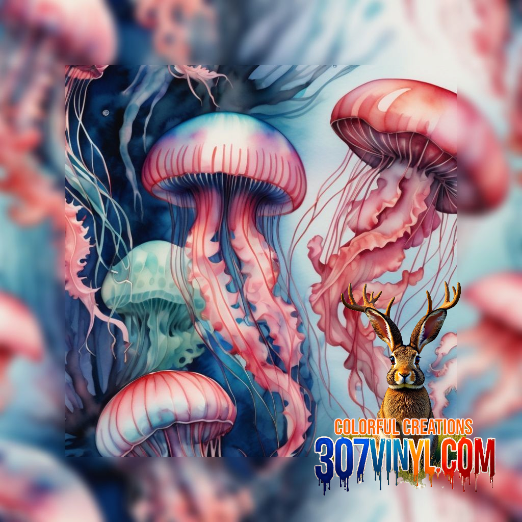 Ocean Blue 4 Pack Pattern Vinyl