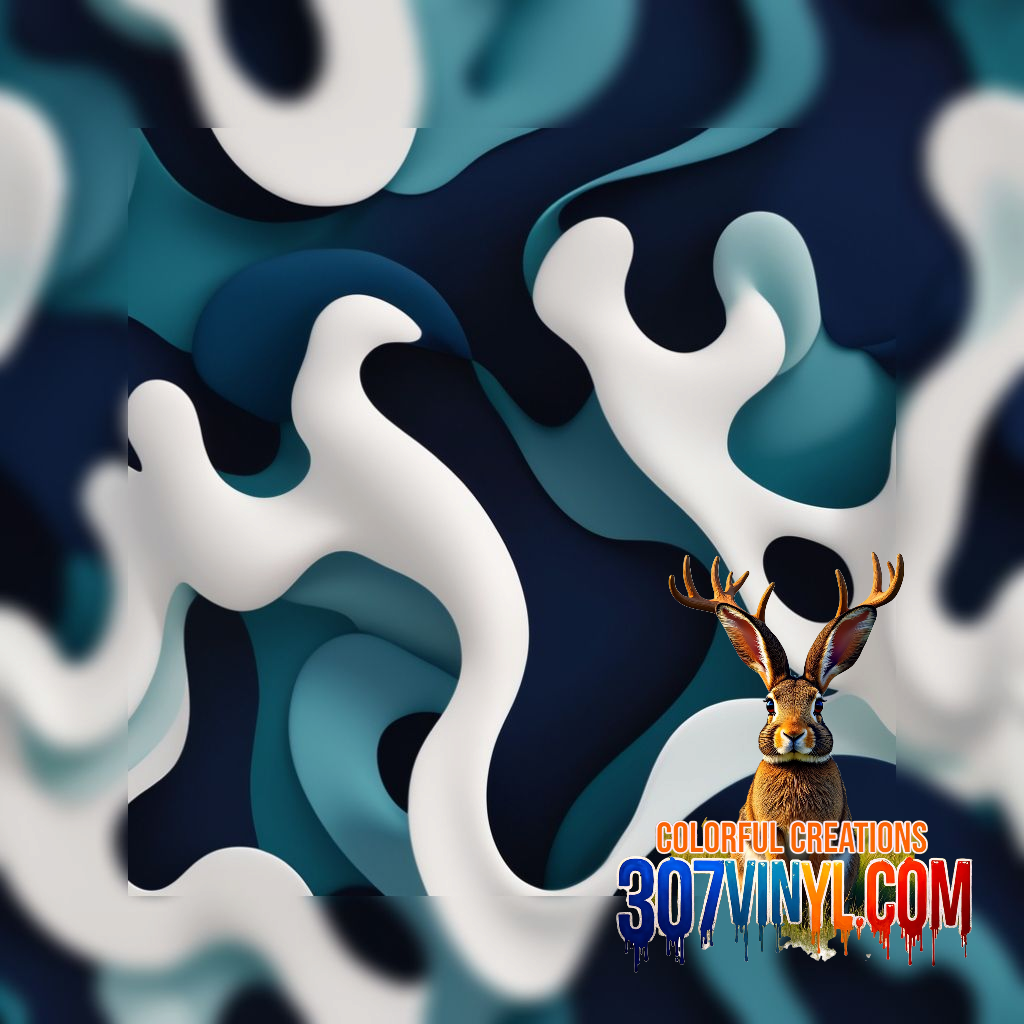 Fluid Abstract 4 Pack Pattern Vinyl